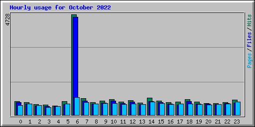 Hourly usage for October 2022