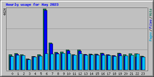 Hourly usage for May 2023